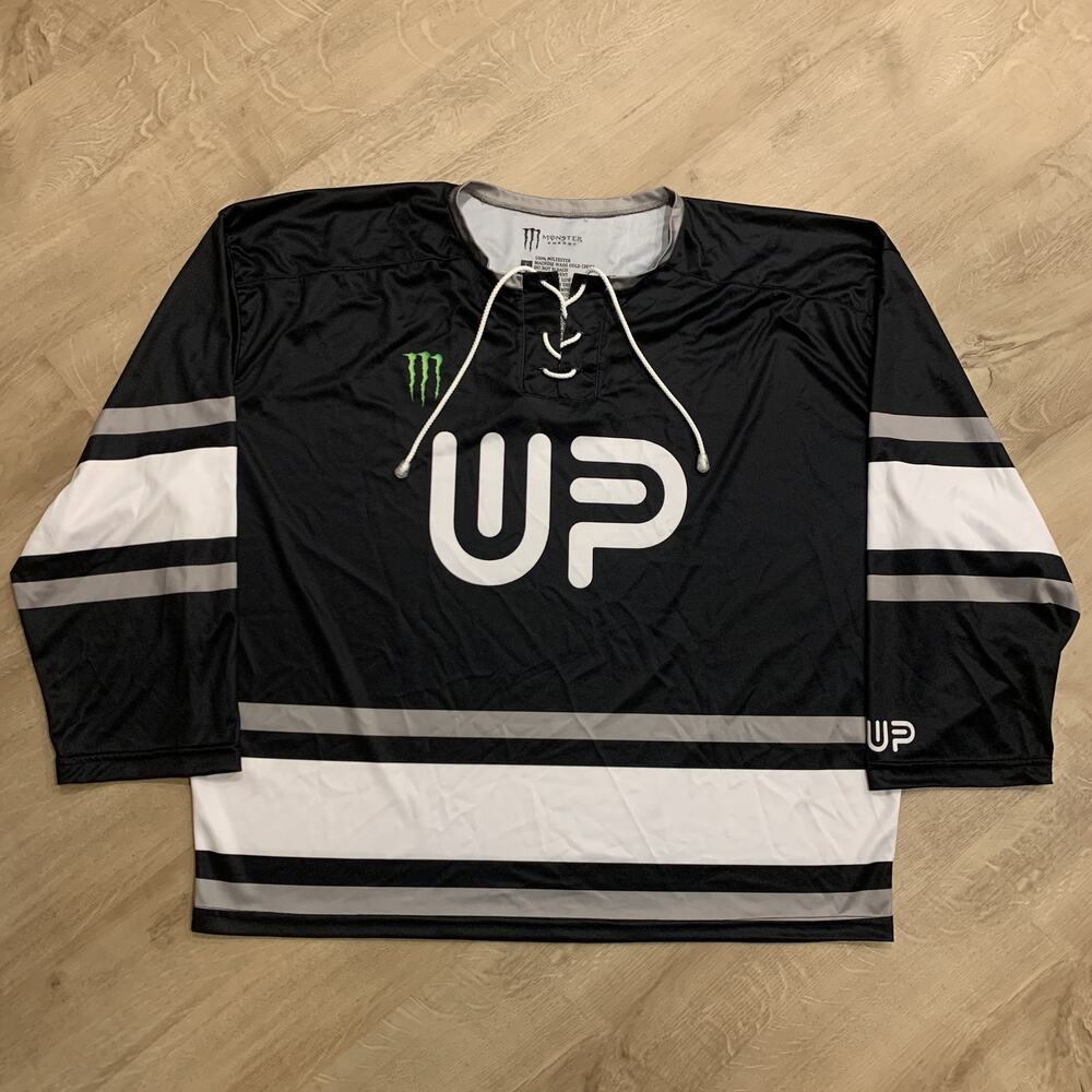 Monster Energy Up & Up Festival Hockey Jersey Men's Large L Ambassador Racing